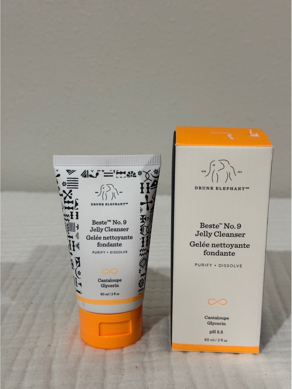 Drunk Elephant Beste No. 9 Jelly Cleanser 2 oz 60 mL Facial Cleanser w/ Box